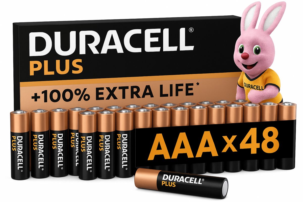 Duracell Plus - batterij - AAA Alkaline - 48 stuks