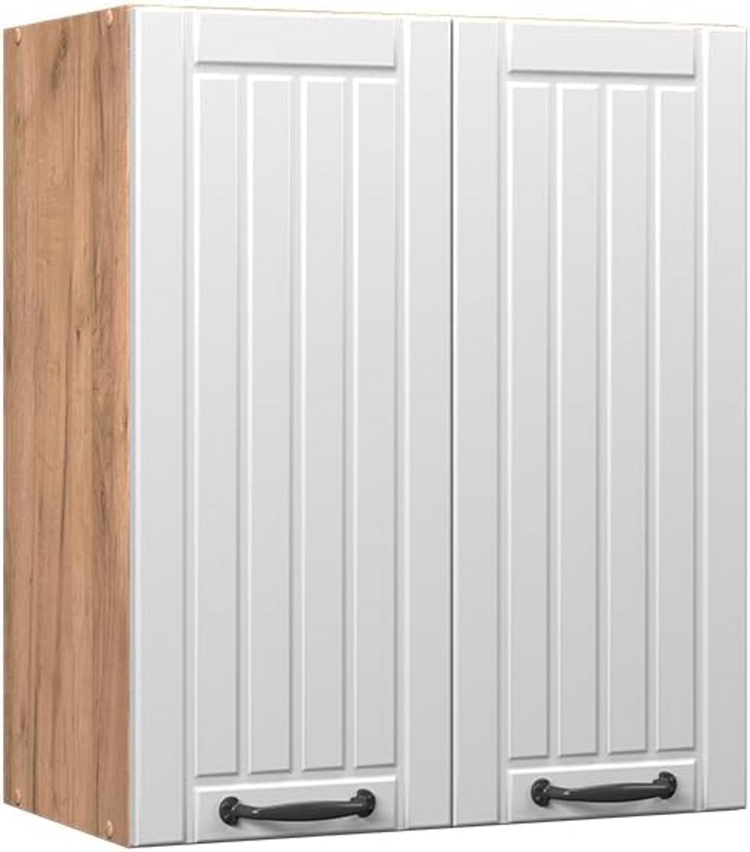 Wandkast Keuken 60 cm Wit Landhuis Stijl Slaapkamer Kast