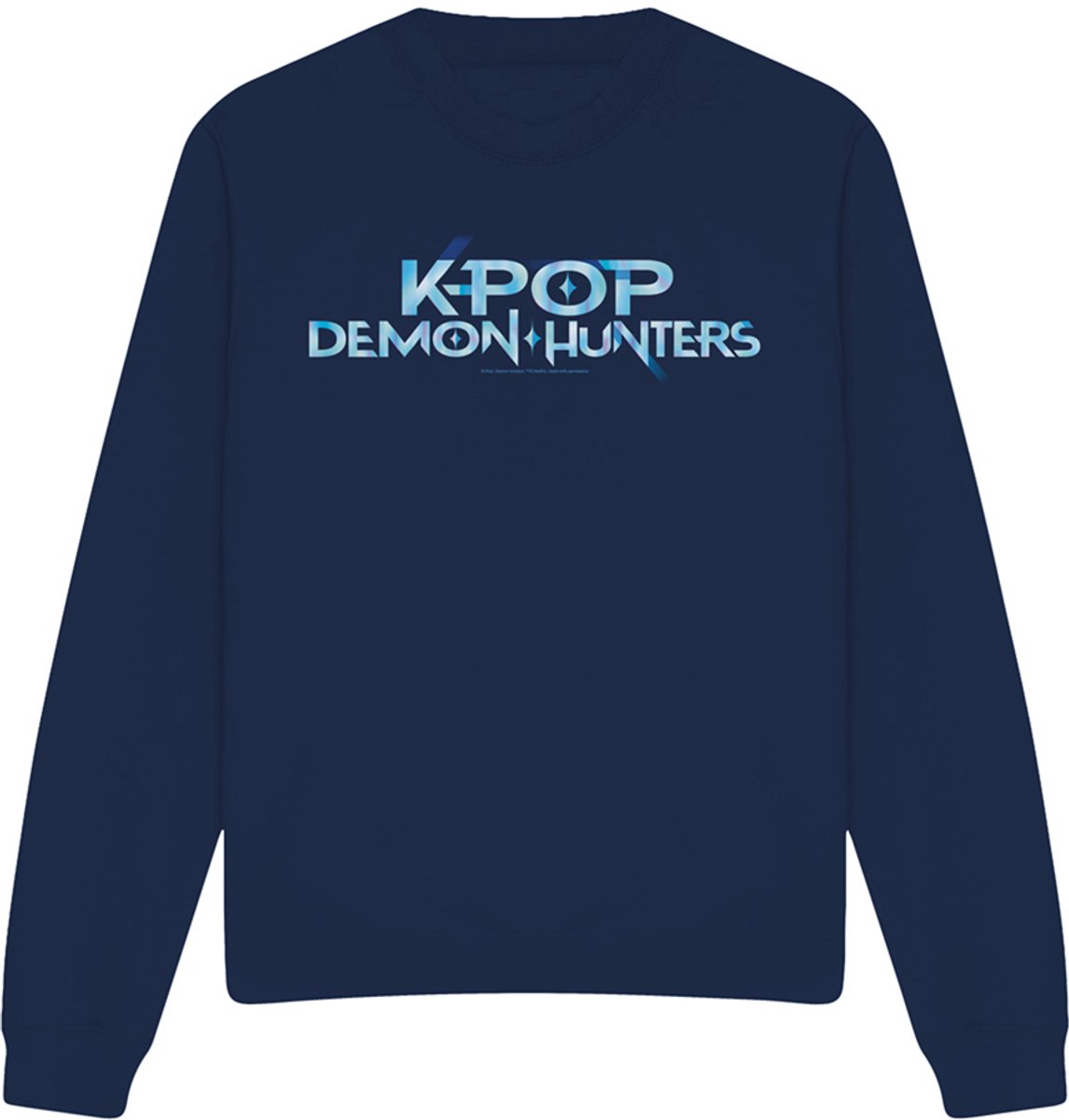 Kpop Demon Hunters Full Colour Logo sweatshirt - Marineblauw - M