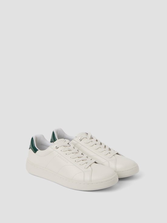 Björn Borg Deuce Chaussures Baskets Homme - Baskets Blanches - Blanc/Vert - Taille 43