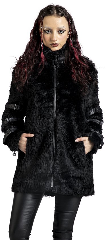 Gothicana veste de demi-saison noire avec boucles - Dames - L