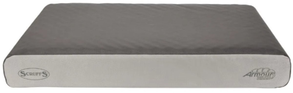 Scruffs ArmourDillo Orthopedisch Hondenkussen - Slijtvast - Waterproof - Maat L of XL - Kleur: Grijs, Maat: Extra Large