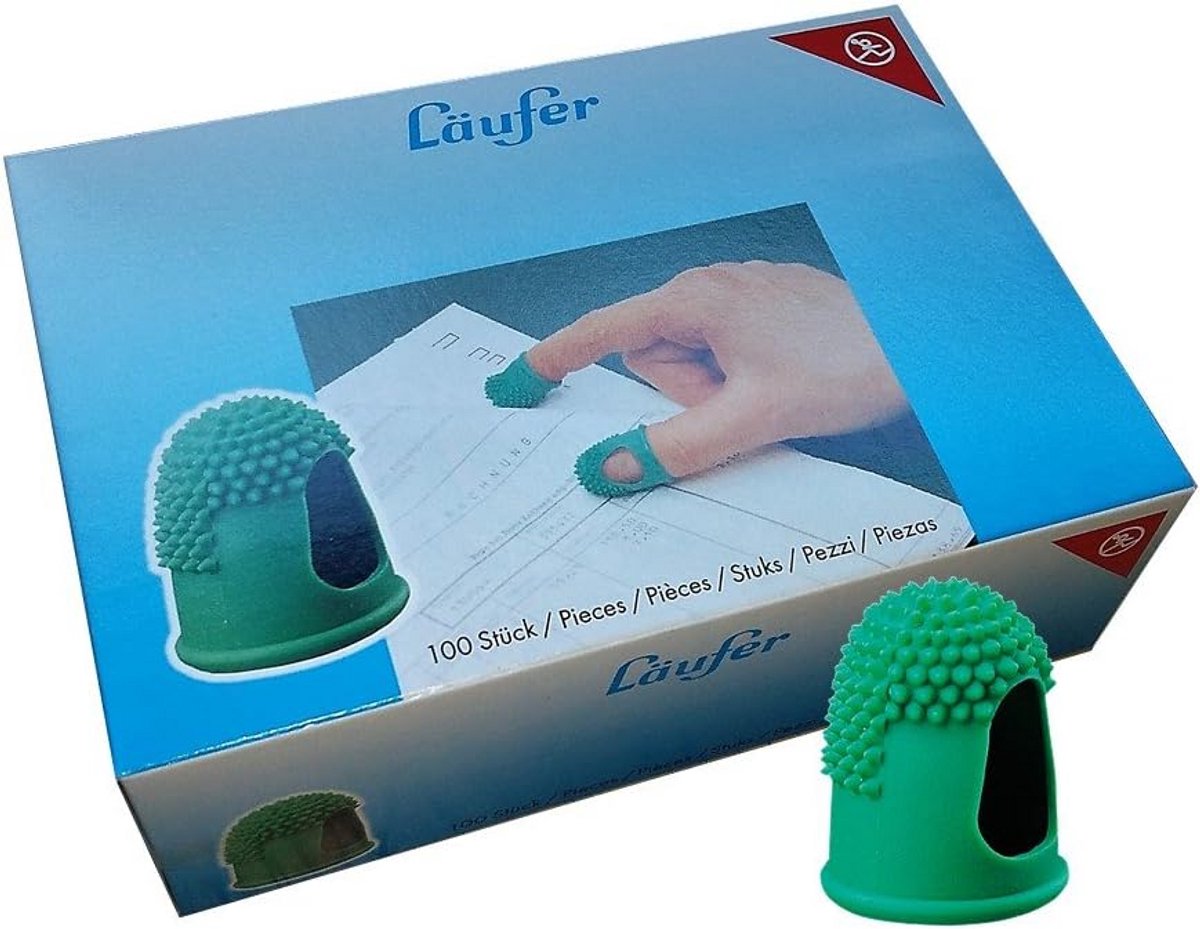 Vingerhoedjes voor Bladwijzeren - Antislip Rubberen Noppen - Latexvrij