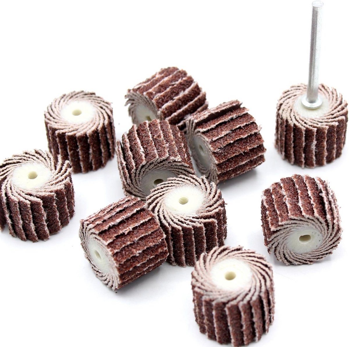 10x Schuurschijven 17x15mm Korrel 400 voor Roterende Gereedschappen en Slijpers