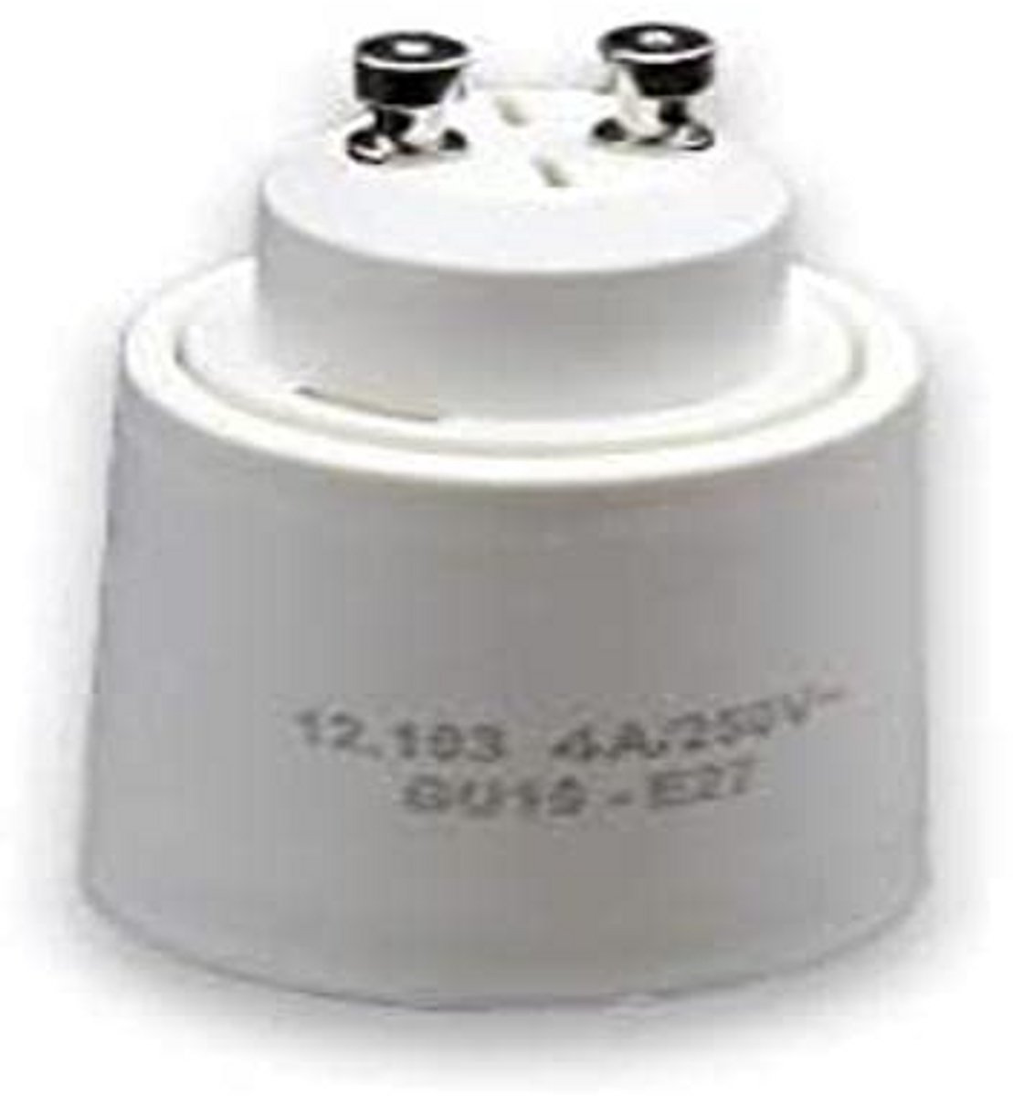 Adapter Lampfitting GU10 naar E27 Wit