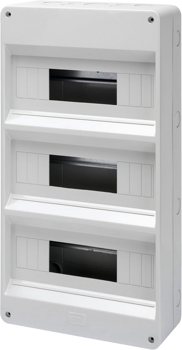 Opbouw Groepenkast 36 Modules (12x3 Rijen) IP40 Meterkast