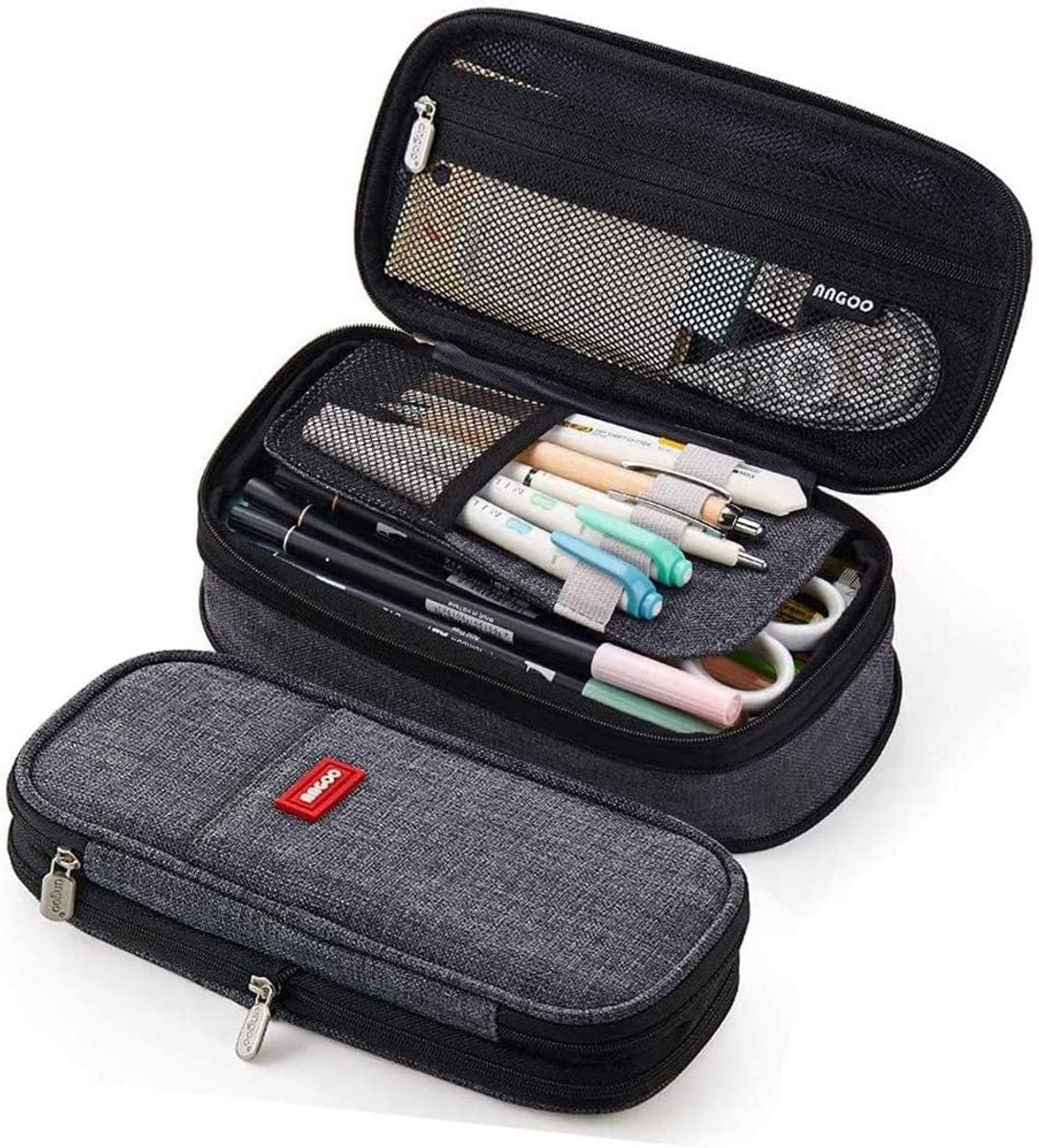 Canvas Pennen Etui voor School, Cosmetica en Organisatie