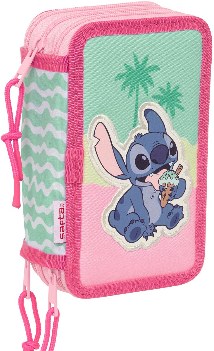 Disney Lilo & Stitch Gevuld Etui Ice - 37 stuks - 19,5 x 12,5 x 5,5 cm - Polyester