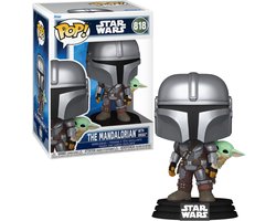 Star Wars Mandalorian & Grogu vinylfiguur 818 Unisex Funko Pop! - Neutraal - Standard