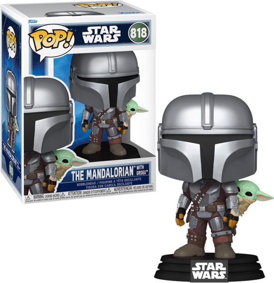 Star Wars Mandalorian & Grogu vinylfiguur 818 Unisex Funko Pop