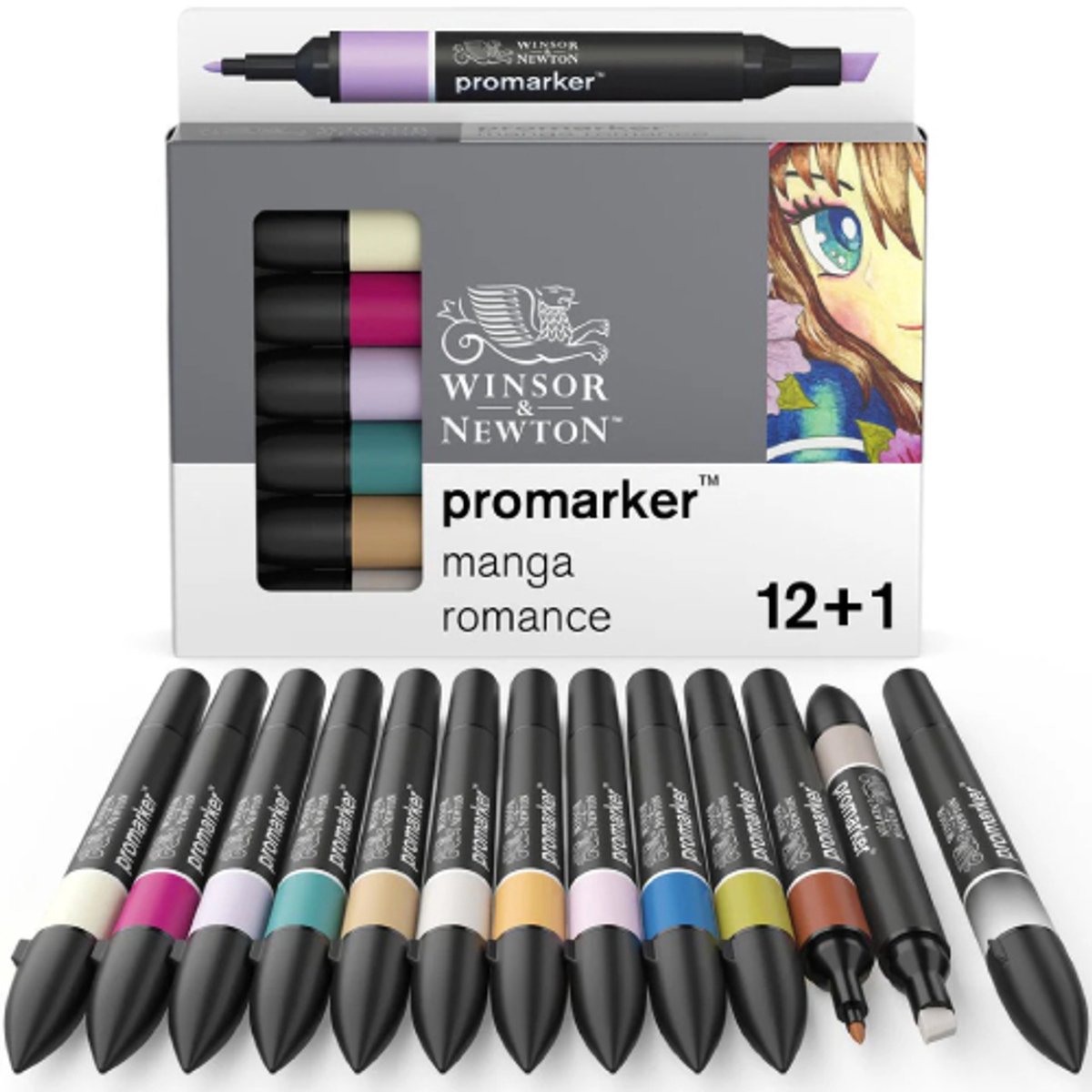 Winsor & Newton Promarker Manga Romance Set (13 stuks)