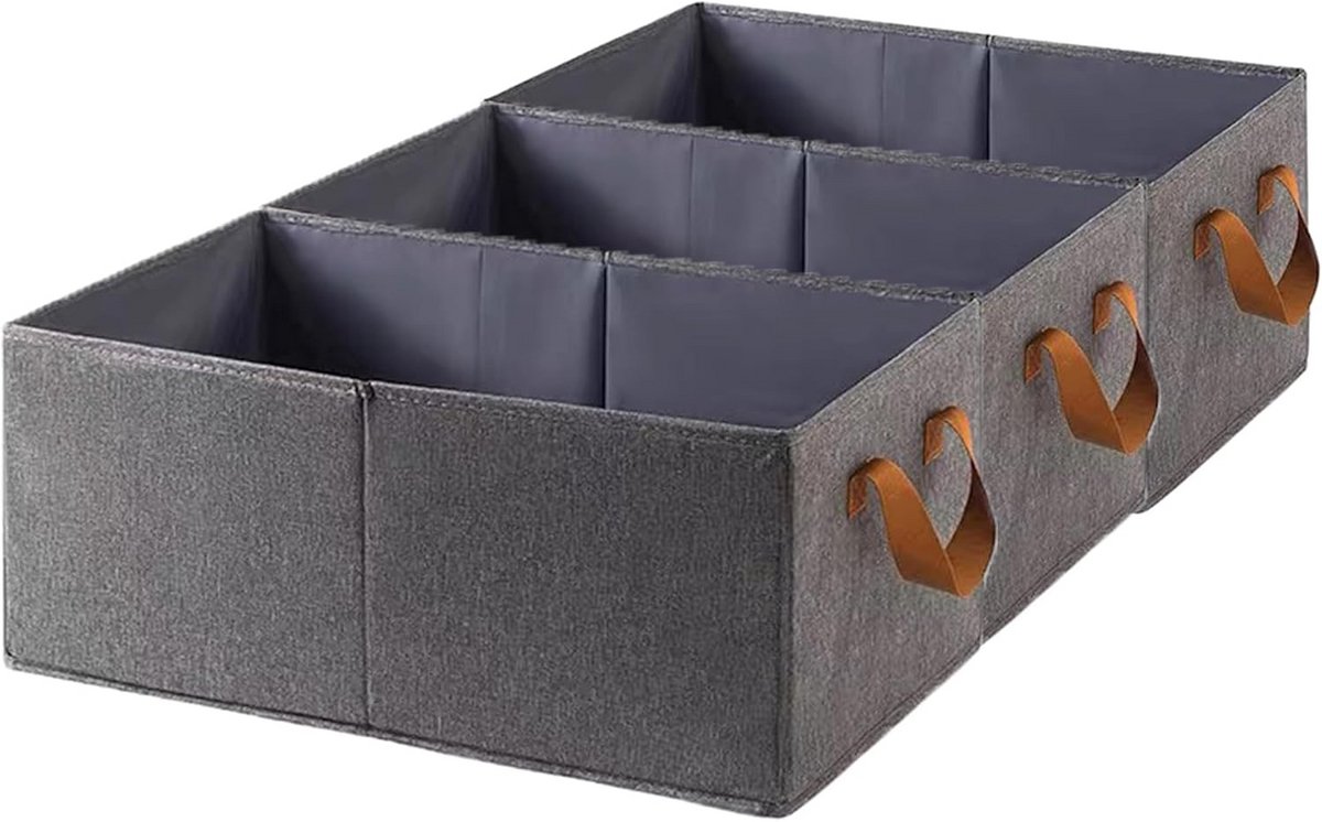 Opslagboxen Set van 3 - Grote Capaciteit Vouwbare Baskets met Handvatten voor Organisatie van Kleding, Speelgoed, Handdoeken en Kantoorartikelen