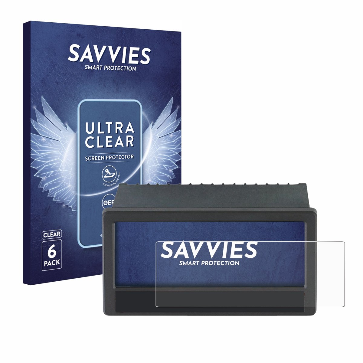 Savvies - Screenprotector voor ifm DX2055 - Folie Beschermfolie transparant 6 Stuks