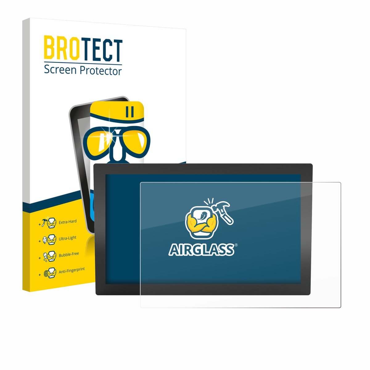 Screenprotector voor WAGO Web Panel 400 762-3405 Beschermglas transparant