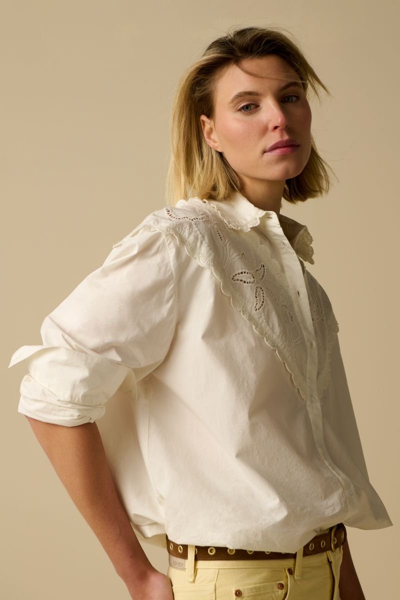 Sissy-Boy - Witte blouse met embroidery