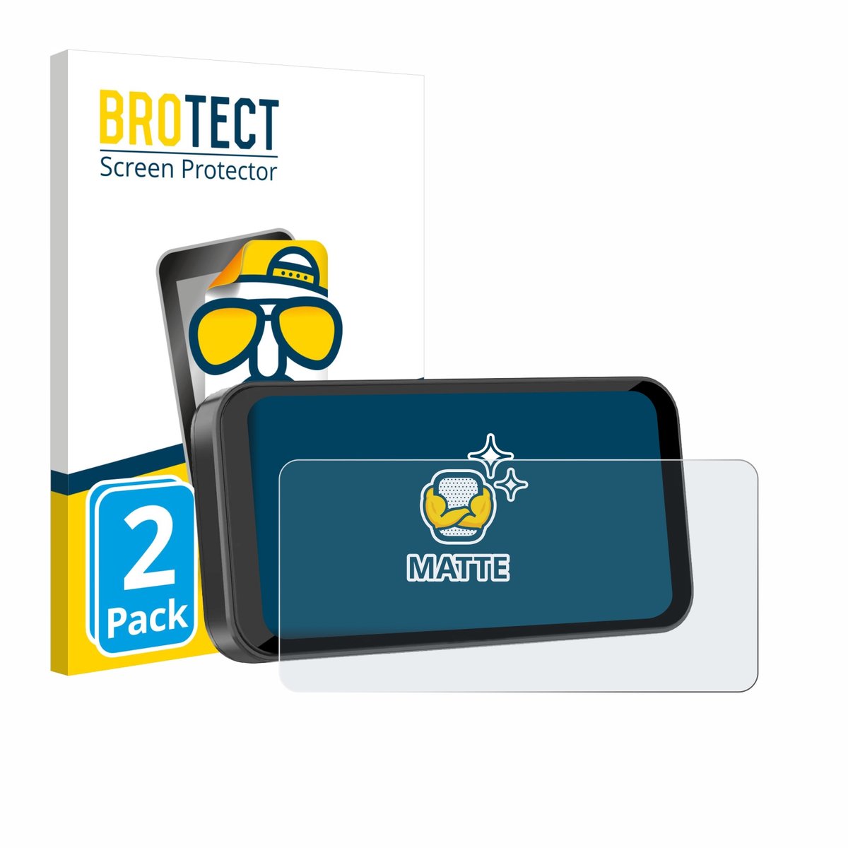 BROTECT - Screenprotector voor Carpuride W603B 6.3" - Folie Beschermfolie matte 2 Stuks