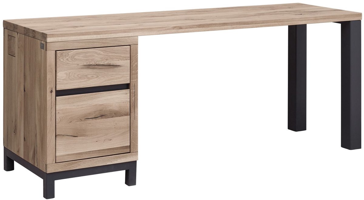MASSIVMOEBEL24.DE bureau VILLANDERS #245 beige 220 cm (BxTxH)