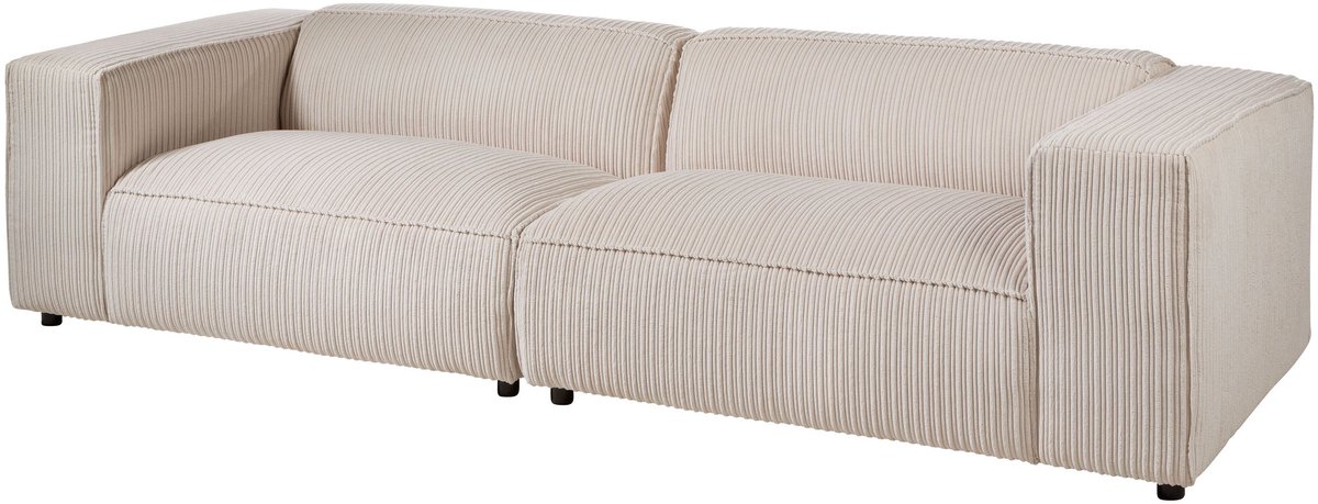 MASSIVMOEBEL24.DE 3-zitsbank AMELIE beige 286 x 69 x 103 cm