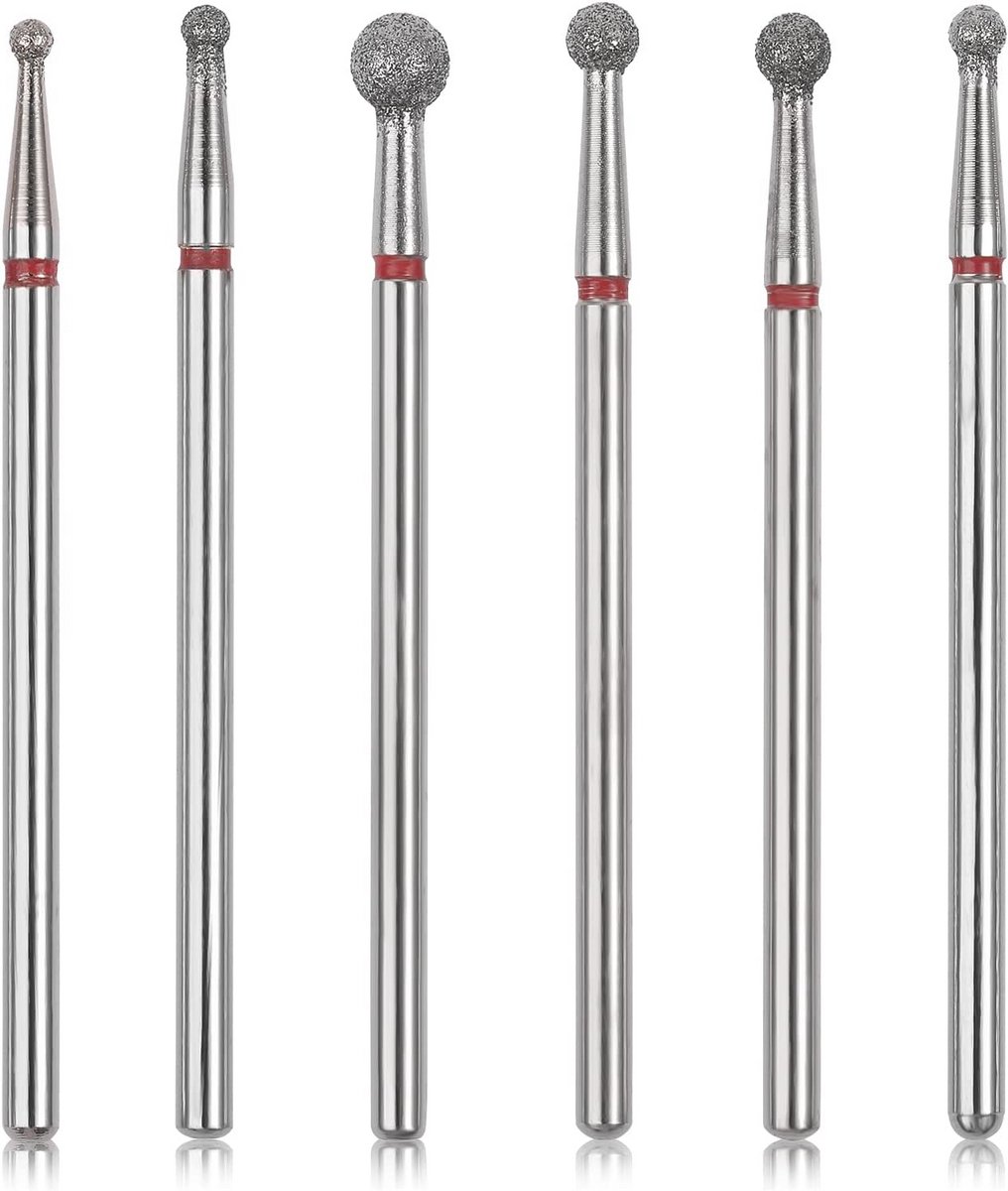 Professionele 6-delige Set Nagelvijl Bits - Voor Manicure, Pedicure en Nagelverzorging