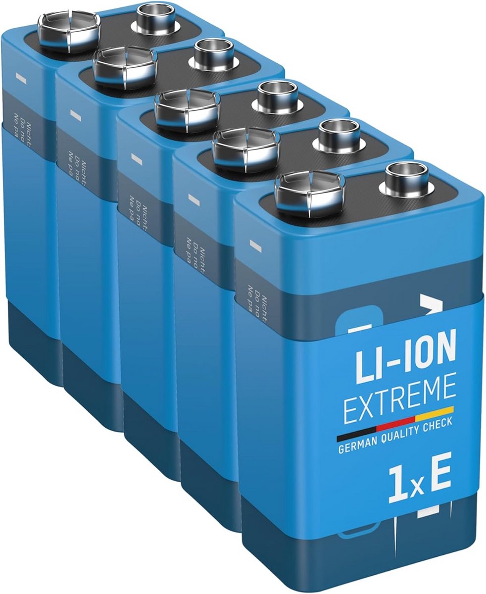 Lithium Longlife Rookmelder 9V Blokbatterijen - Premium Kwaliteit voor Brand- en Bewegingsmelders