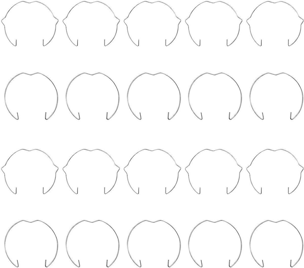 Montageveren voor Inbouwspots - Set van 20 Clips voor Lampen - Verschillende Maten en Vorm