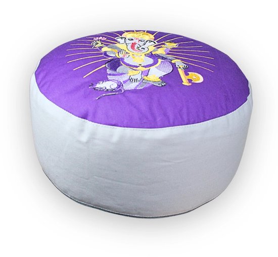 YogaStyles Meditatiekussen Symbolic Ganesha Paars van YogaStyles — afbeelding 4