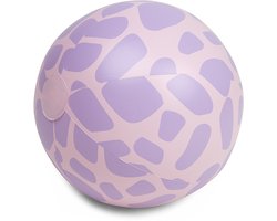 Swim Essentials - strandbal - 51 cm - Paars - Giraffeprint - opblaasbal