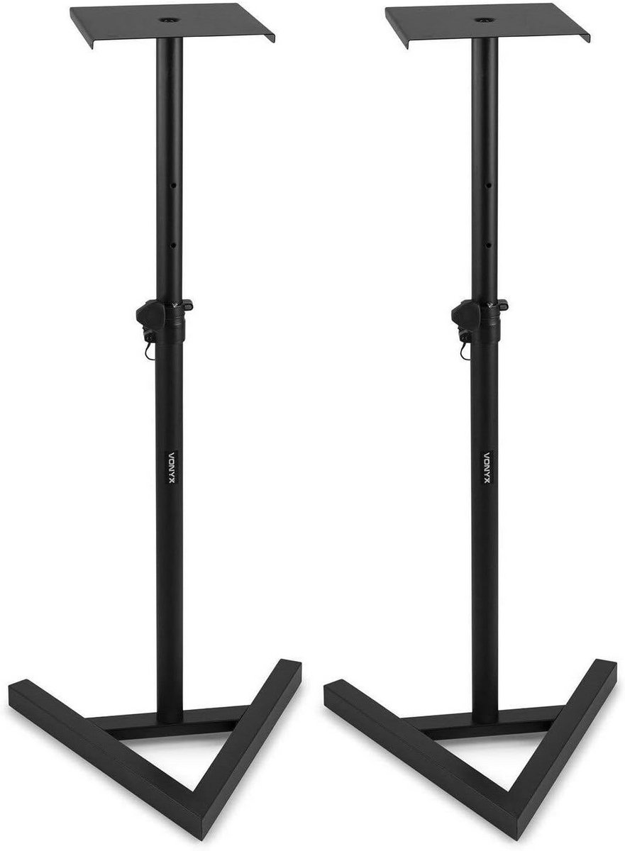 Studio Monitor Set met Hoogte Verstelbare Standaards