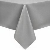 Protecttable - Tafelzeil Linnenlook Grijs 140x220cm - Tafelkleed Afwasbaar - Kunststof