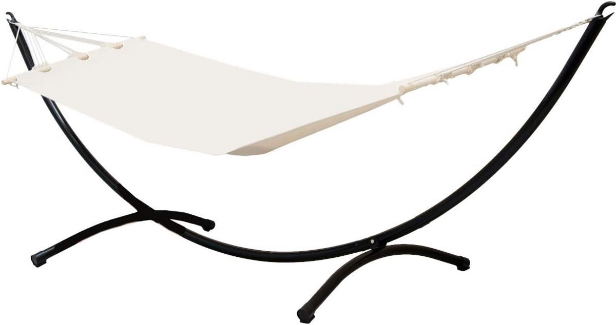 Hangmat met Frame voor Buiten - Stevige Metalen Stand van 120 kg, 300x100 cm