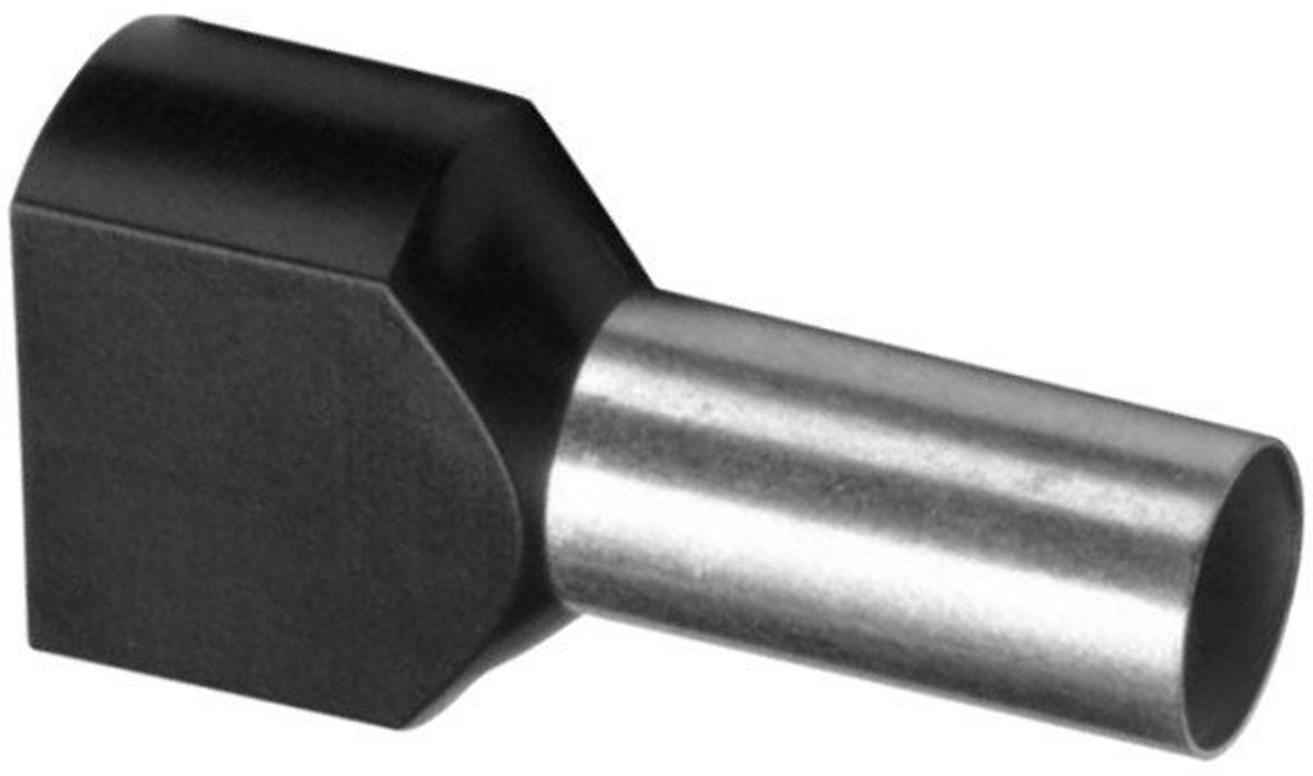 Duo Adereindhuls geisoleerd 1,5mm² - per 100 stuks - Zwart