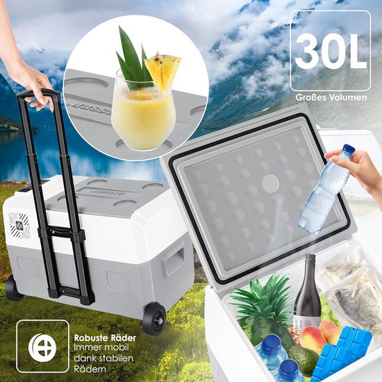Elektrische Koelbox 30 Liter met App-bediening en USB - Ideaal voor Auto, Vrachtwagen, Boot en Camping — afbeelding 3