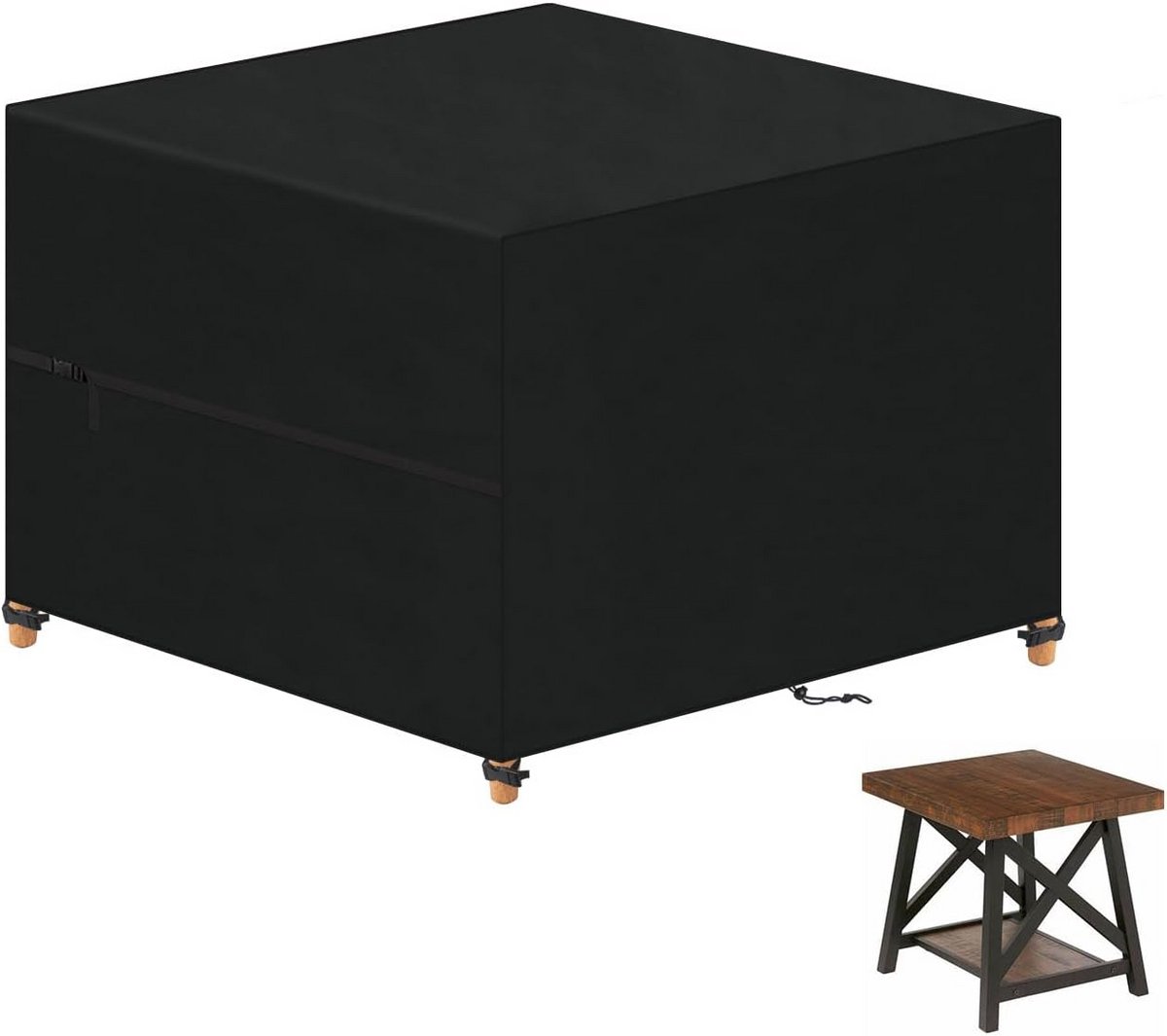 Waterdichte Afdekking voor Tuinmeubelen - Beschermhoes voor Tafel en Stoelen, Wind- en UV-bestendig, 180 x 130 x 90 cm