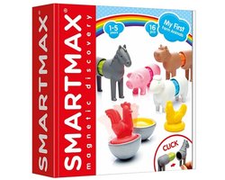 SmartMax My First Farm Animals - Magnetische Boerderijdieren - 16-Delige Bouwset met Zachte Elementen - Educatief Speelgoed voor Peuters - Vanaf 1 Jaar