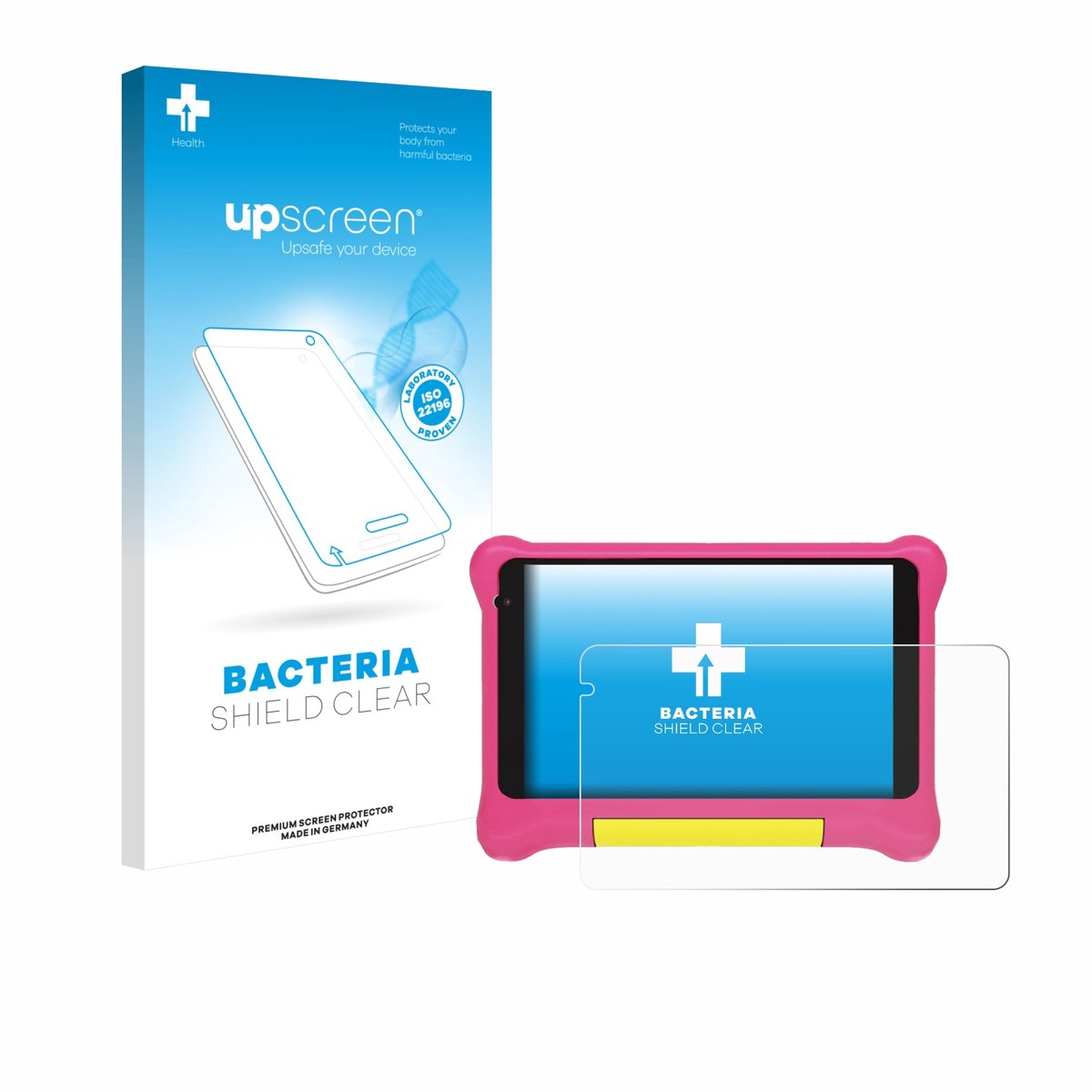 upscreen - Screenprotector voor Happybe Kids Tablet 7" - Folie Beschermfolie transparant antibacterieel