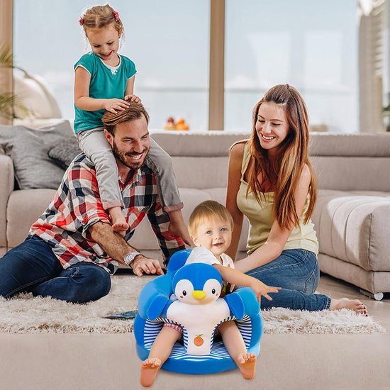 Comfortabele Zitten Leren Stoel met Zachte Voering voor Baby's — afbeelding 3