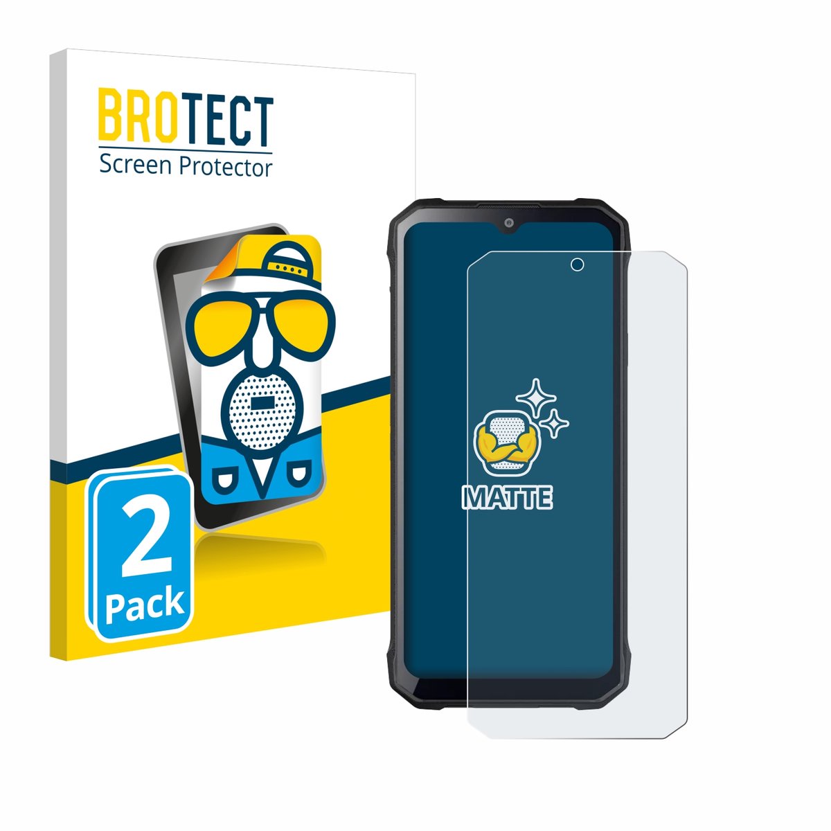BROTECT - Screenprotector voor Hotwav T7S - Folie Beschermfolie matte 2 Stuks