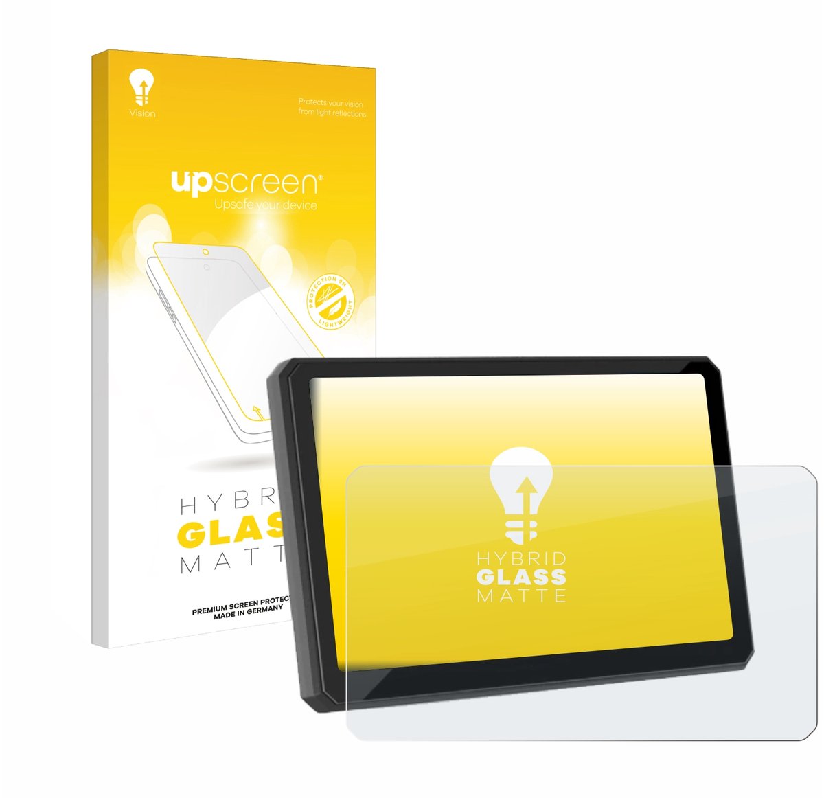 upscreen - Screenprotector voor Carpuride W702H 7" - Folie Beschermfolie Beschermglas matte