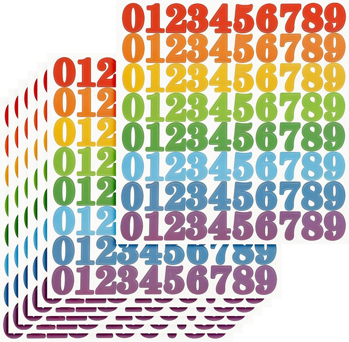 Nummersticker 2,5 cm - waterbestendig & herbruikbaar