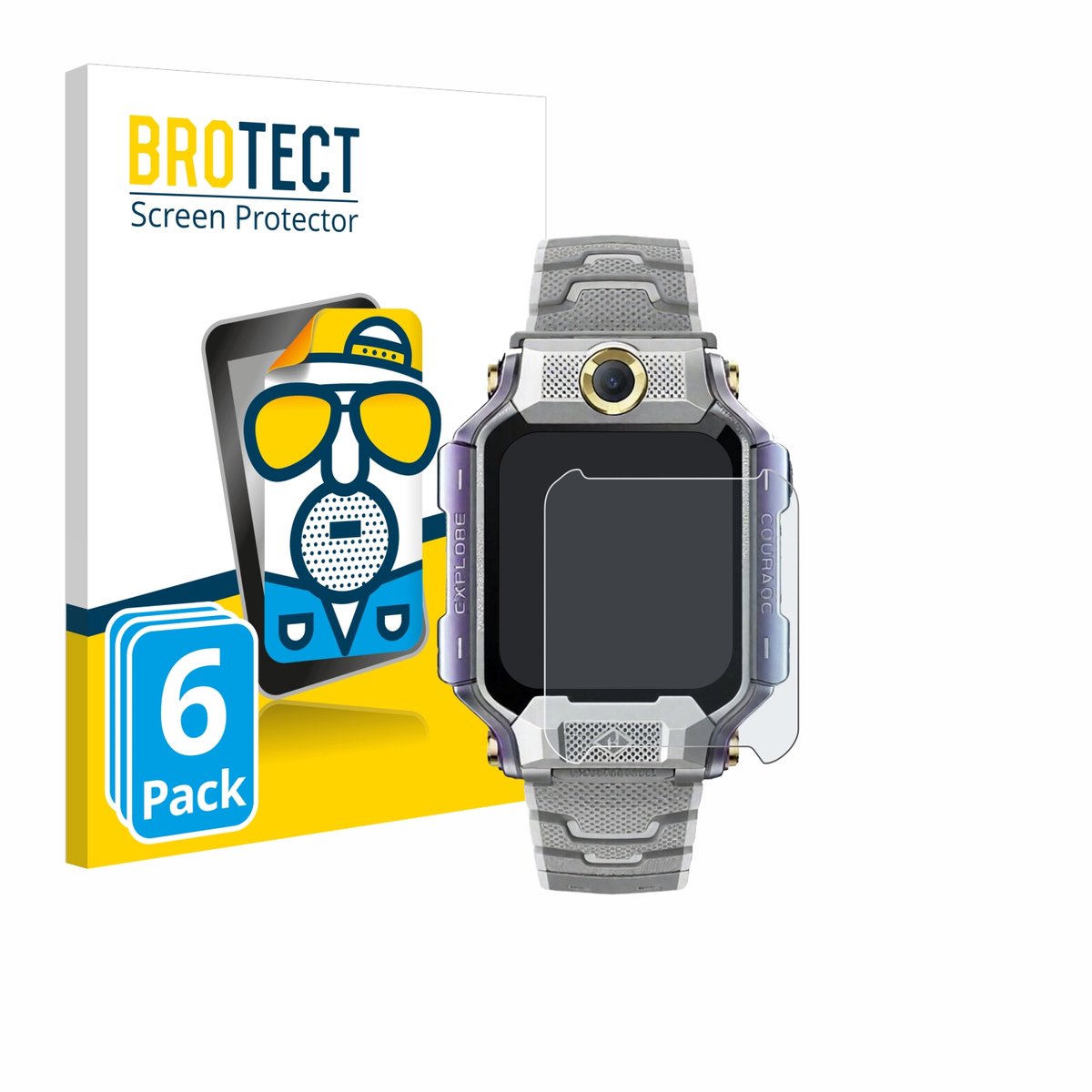 BROTECT - Screenprotector voor Imoo Watch Phone X10 - Folie Beschermfolie matte 6 Stuks