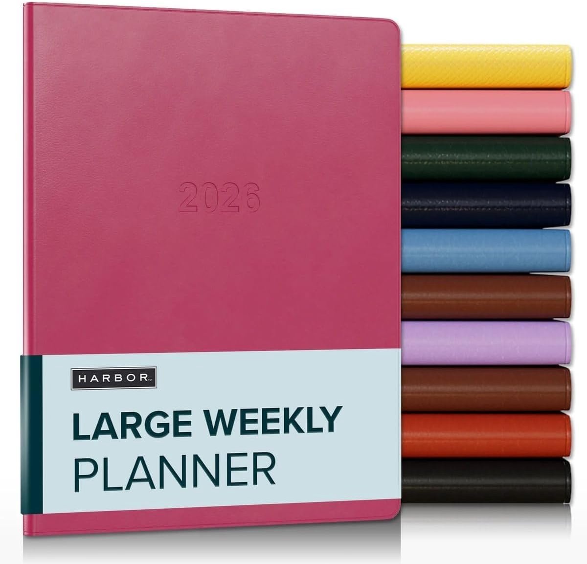Grote Wekelijkse Planner 2026 met Maandoverzicht en Notitieboek - Softcover