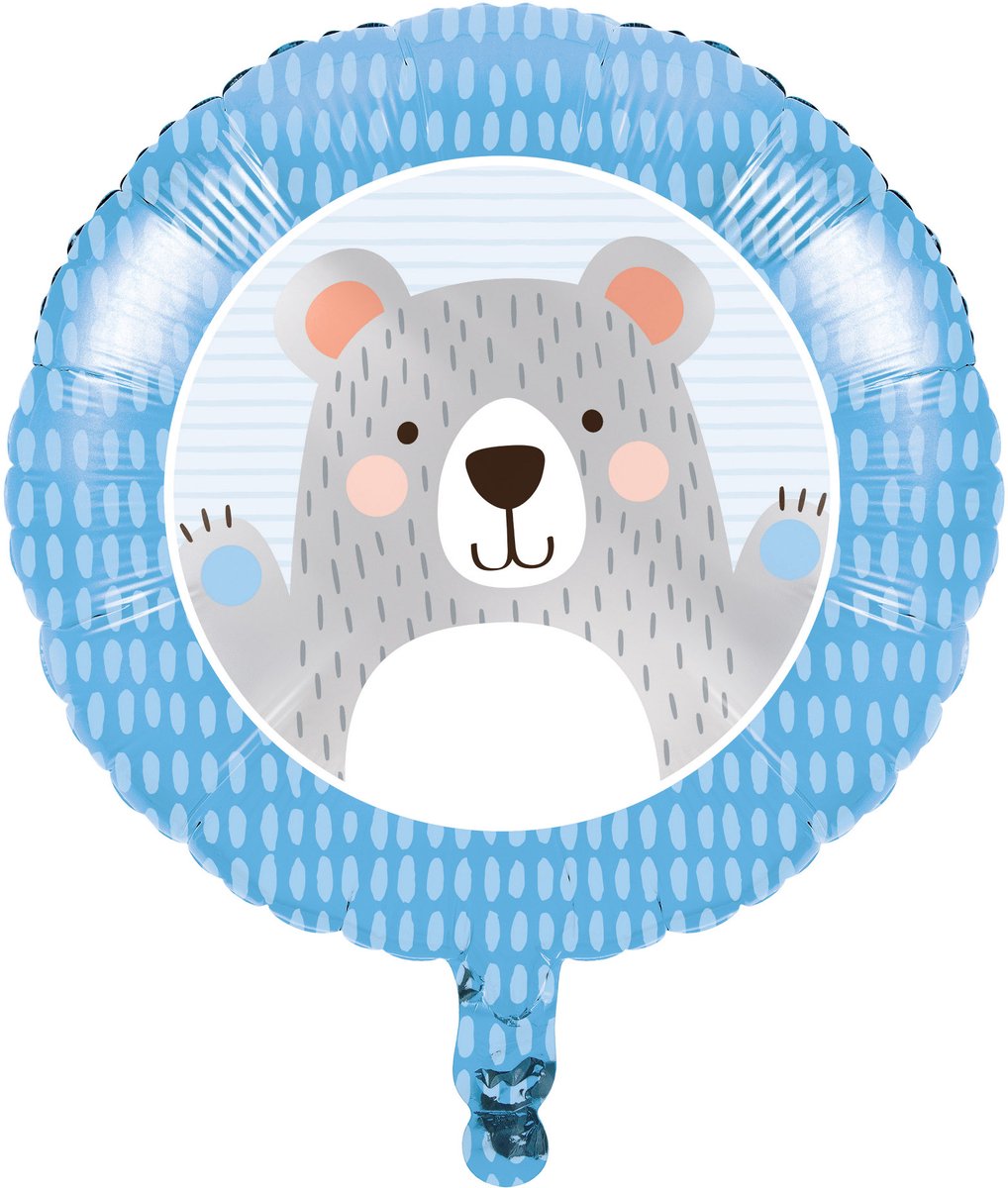 FolieBallon Birthday Teddy Bear Junior 46 Cm(flat)
