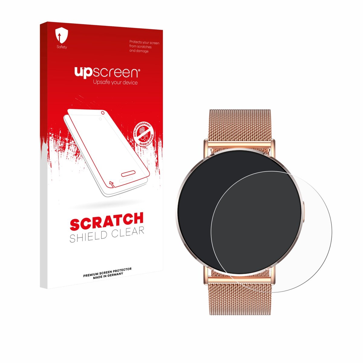 upscreen - Screenprotector voor Levowatch Eve 1.3" - Folie Beschermfolie transparant