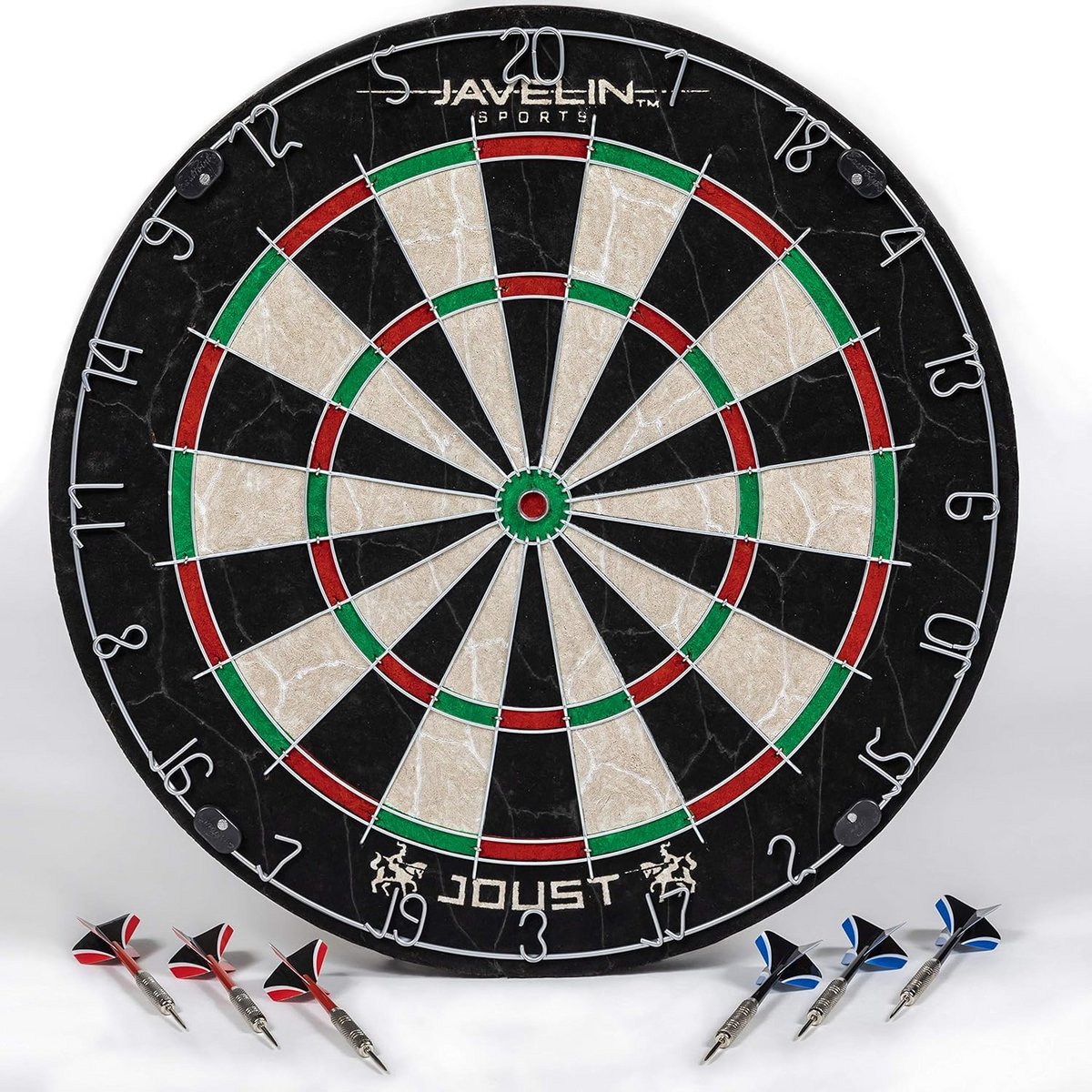 Professioneel Dartbord met Kast - Varkenshaar / Sisal - Inclusief 6 Darts en Accessoires