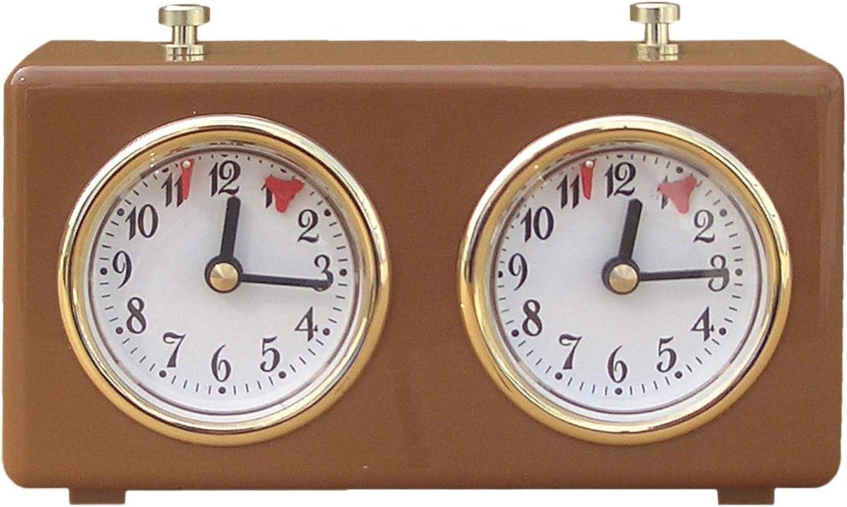 Mechanische Schak Pultrainer met Stopwatch - Houten Uiterlijk