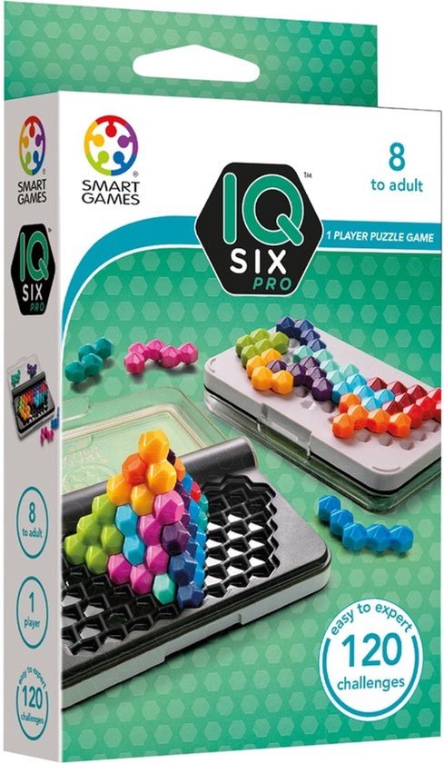 SmartGames IQ Puzzler Pro - Logisch Denkspel & Reispuzzel - 120 Opdrachten in 2D en 3D - Educatief Solospel voor Kinderen en Volwassenen - Vanaf 6 Jaar