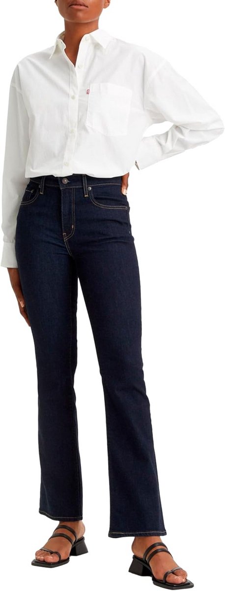 Dames Jeans Hoge Taille Bootcut Comfortabele Pasvorm