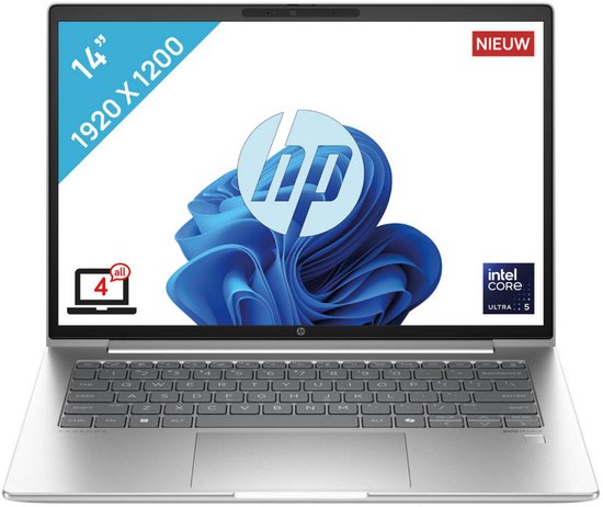 HP ProBook 4 G1iR 14 U5 | Intel Core 5 120U | 16GB | 512GB | Windows 11 Pro - HP - Hoofdafbeelding