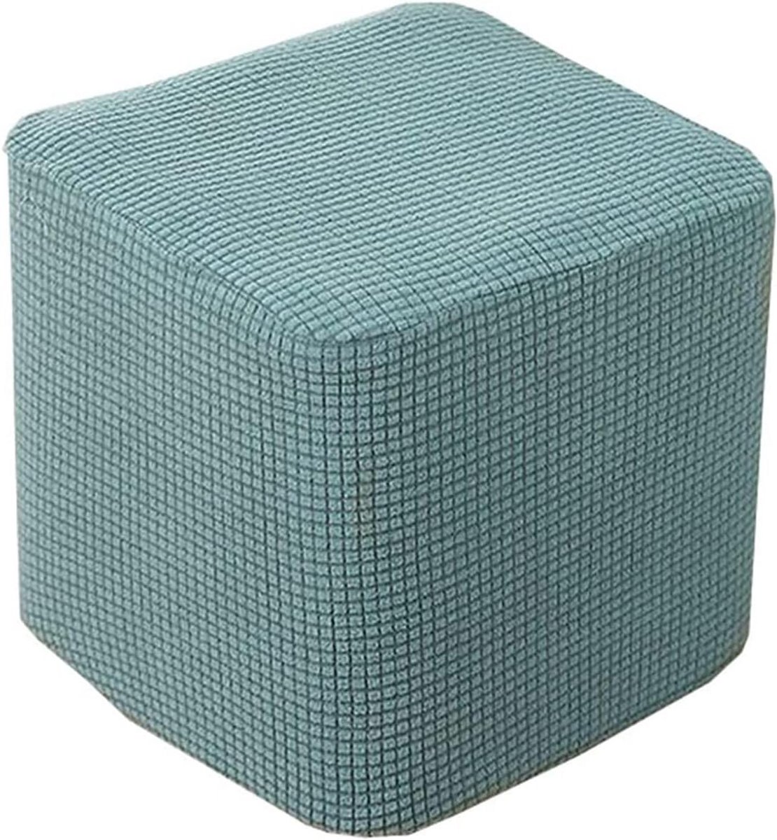Vierkante Stretch Voetenbank Hoes – Beschermende Set van 4, 40x35 cm, Polyester-Spandex voor Huiskamermeubilair