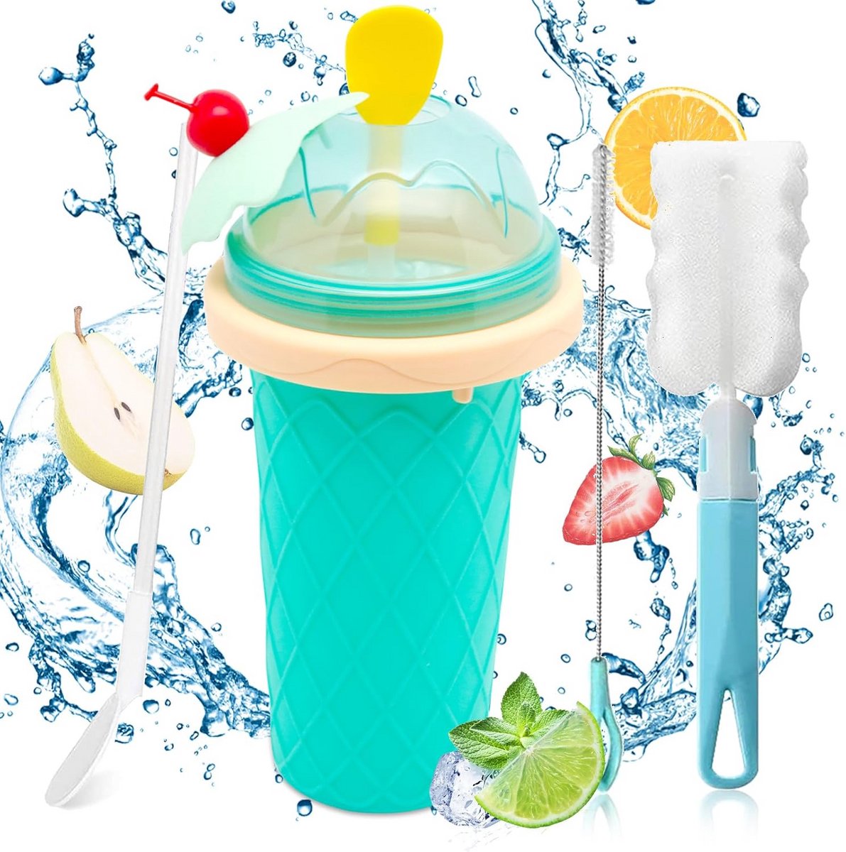 Silicone Slushy Maker Cup - Draagbare Slushy Becher voor Kids en Volwassenen